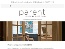 Tablet Screenshot of parentmanagementinc.com